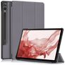 Mobigear Tri-Fold Samsung Galaxy Tab S9 Plus Hoes Bookcase + Stylus Houder - Grijs