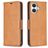 Mobigear Excellent iPhone 17 Hoesje Bookcase Portemonnee - Cognac