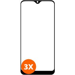 Mobigear Premium Samsung Galaxy A01 Glazen Screenprotector - Case Friendly - Zwart (3-Pack)