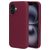 Mobiparts iPhone 16 Siliconen Hoesje Backcover - Plum Red