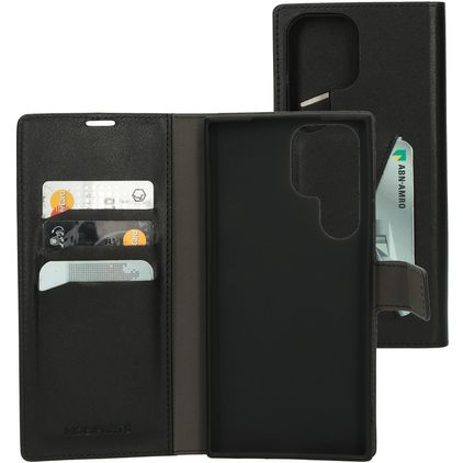 Mobiparts Classic Wallet Samsung Galaxy S23 Ultra Hoesje Bookcase Portemonnee - Zwart