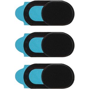 Xccess Selfie Camera Webcam Cover Privacy Schuifje - Zwart - 3-Pack (3-Pack)