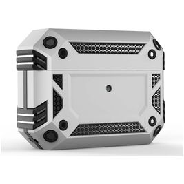 Mobigear Armor Apple AirPods Pro 1 Shockproof Hardcase Hoesje - Zilver