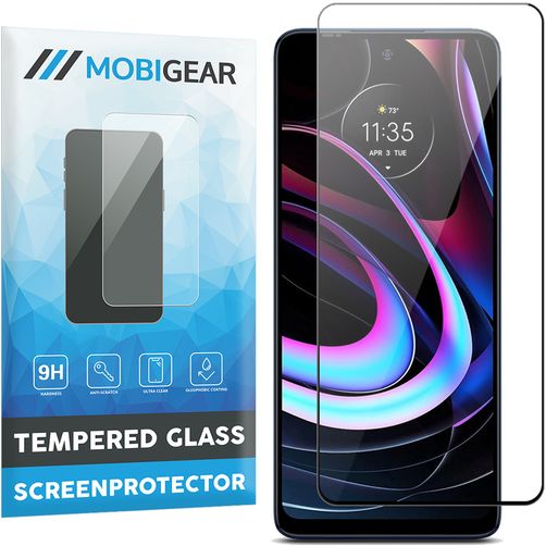 Mobigear Premium Motorola Edge (2021) Glazen Screenprotector - Case Friendly - Zwart