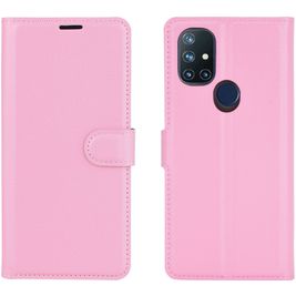 Mobigear Classic OnePlus Nord N10 5G Hoesje Bookcase Portemonnee - Roze