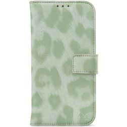 My Style Flex Wallet Samsung Galaxy S25 Hoesje Bookcase Portemonnee - Green Leopard