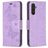 Mobigear Butterfly Samsung Galaxy A24 Hoesje Bookcase Portemonnee - Paars