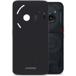 Mobilize Rubber Gelly Nothing Phone (2a) Hoesje Flexibel TPU Backcover - Matt Black
