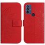 Mobigear Sunflower TCL 305 Hoesje Bookcase Portemonnee - Rood