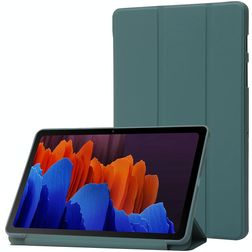 Mobigear Tri-Fold Gel Samsung Galaxy Tab S11 Hoes TPU / Kunstleer Bookcase - Donkergroen