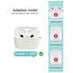 Mobigear Classic Apple AirPods 3 Hoesje Flexibel Siliconen - Wit