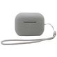 Mobigear Lanyard Apple AirPods Pro 2 Hoesje Flexibel Siliconen - Grijs