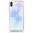 Mobigear Design iPhone XS Max Hoesje Flexibel TPU Backcover - Paarse Bloem