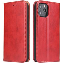 Fierre Shann Art iPhone 12 Mini Hoesje Bookcase Portemonnee - Rood