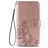 Mobigear Clover Samsung Galaxy A21s Hoesje Bookcase Portemonnee - Roségoud
