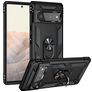 Mobigear Armor Ring Google Pixel 6 Pro Hoesje Hardcase Backcover Shockproof met Ringhouder - Zwart