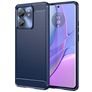 Mobigear Brushed Slim Motorola Edge 40 Hoesje Flexibel TPU Backcover - Blauw