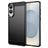 Mobigear Brushed Slim Samsung Galaxy S25 Edge Hoesje Flexibel TPU Backcover - Zwart