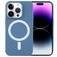 Mobigear Rubber Touch iPhone 15 Pro Siliconen MagSafe Hoesje Backcover - Blauw Mobigear Rubber Touch iPhone 15 Pro Siliconen MagSafe Hoesje Backcover - Blauw