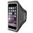 Mobiparts Comfort Fit Telefoonhouder Hardlopen iPhone 6 Plus Sport Hoesje Neopreen Sportarmband - Zwart