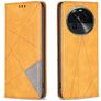 Mobigear Rhombus Slim OPPO Find X6 Hoesje Bookcase - Cognac
