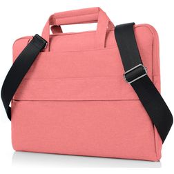 Mobigear Denim Zipper Laptop Schoudertas 11 - 12 inch Laptoptas - Roze