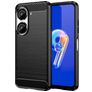 Mobigear Brushed Slim ASUS Zenfone 10 Hoesje Flexibel TPU Backcover - Zwart