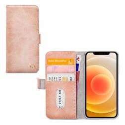 Mobilize Elite Gelly iPhone 12 Hoesje Bookcase - Soft Pink