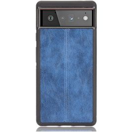 Mobigear Stitch Google Pixel 6 Pro Hoesje Backcover - Blauw