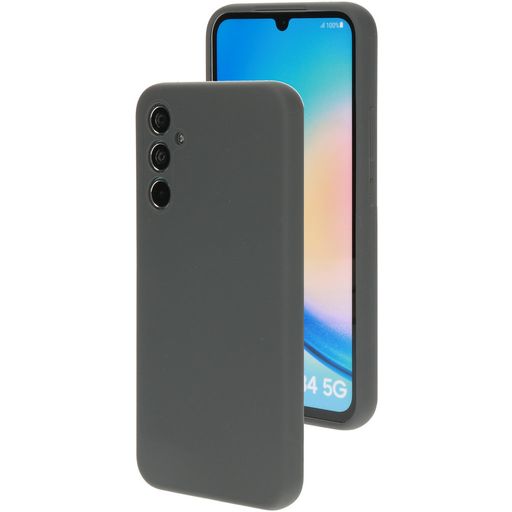 Mobiparts Samsung Galaxy A34 Siliconen Hoesje Backcover - Urban Grey