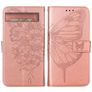 Mobigear Butterfly Google Pixel 7a Hoesje Bookcase Portemonnee - Roségoud