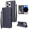 Mobigear Wallet iPhone 14 Pro Max Hoesje Bookcase Portemonnee - Marineblauw