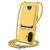 Mobigear Lanyard Card iPhone 16 Plus Siliconen Hoesje met koord en Pasjeshouder - Geel