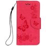 Mobigear Butterfly iPhone X Hoesje Bookcase Portemonnee - Rood