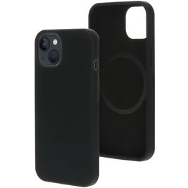 Mobiparts iPhone 13 Siliconen MagSafe Hoesje Backcover - Zwart Mobiparts iPhone 13 Siliconen MagSafe Hoesje Backcover - Zwart