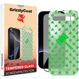 GrizzlyCoat Easy Align iPhone 18 Pro Max Glazen Screenprotector - Case Friendly + Installatie Frame