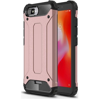 Mobigear Outdoor Xiaomi Redmi 6A Hoesje Hardcase Backcover Shockproof - Roségoud