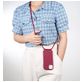 Mobigear Lanyard iPhone 16 Pro Siliconen Hoesje met koord - Rood