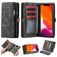 CaseMe 008 iPhone 11 Pro Max Hoesje Uitneembare 2in1 Bookcase Portemonnee - Zwart