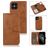 Mobigear Wallet iPhone 12 Pro Hoesje Uitneembare 2in1 Bookcase Portemonnee - Bruin