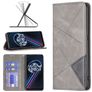 Mobigear Rhombus Slim Realme 9 Pro Plus Hoesje Bookcase - Grijs