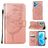 Mobigear Butterfly Realme 9 Pro Plus Hoesje Bookcase Portemonnee - Roségoud