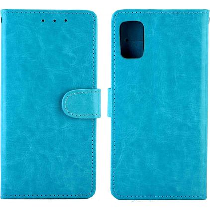 Mobigear Wallet Samsung Galaxy M51 Hoesje Bookcase Portemonnee - Blauw