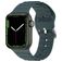 Mobigear Bumpy Siliconen Apple Watch Bandje Gespsluiting - 42/41/40/38 mm - Groen