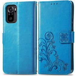 Mobigear Clover Xiaomi Redmi Note 10S Hoesje Bookcase Portemonnee - Blauw