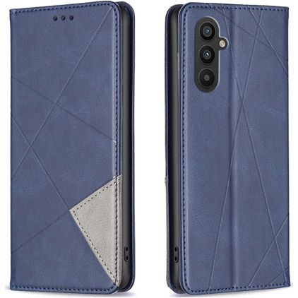 Mobigear Rhombus Slim Samsung Galaxy A24 Hoesje Bookcase - Blauw