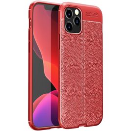 Mobigear Luxury iPhone 12 Pro Max Hoesje Flexibel TPU Backcover - Rood
