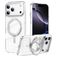 Mobigear Frosted Mag iPhone 17 Pro Max MagSafe Hoesje Hardcase Backcover met Standaard - Zilver
