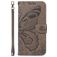 Mobigear Butterfly Samsung Galaxy S25 Hoesje Bookcase Portemonnee - Grijs