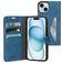 Mobiparts Classic Wallet iPhone 15 Hoesje Bookcase Portemonnee - Steel Blue
